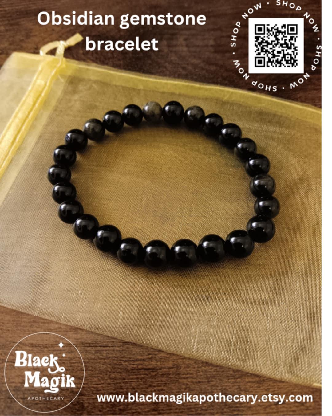 Sheen Obsidian Power & Protection bracelet, protection jewelry, gemstone jewelry, crystal bracelet, empowering jewelry