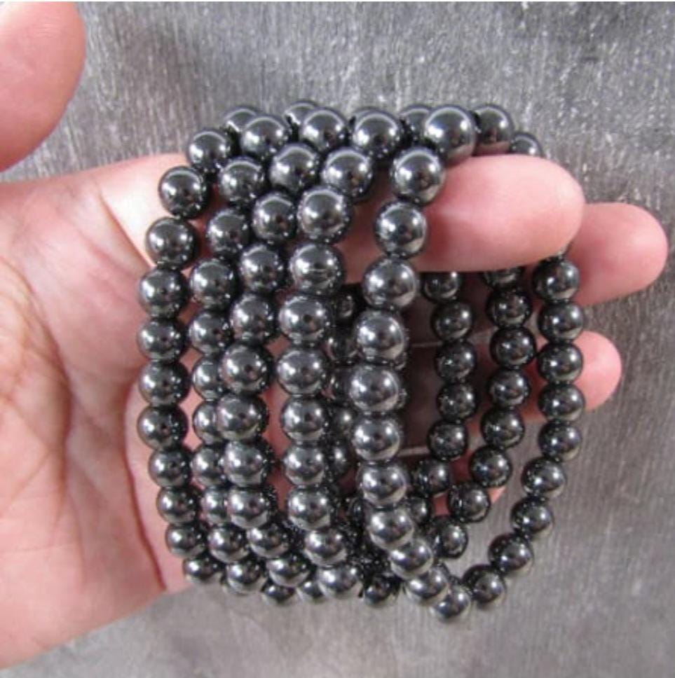 Evil Eye & Hematite Protection bracelet, protection jewelry, gemstone jewelry, crystal bracelet