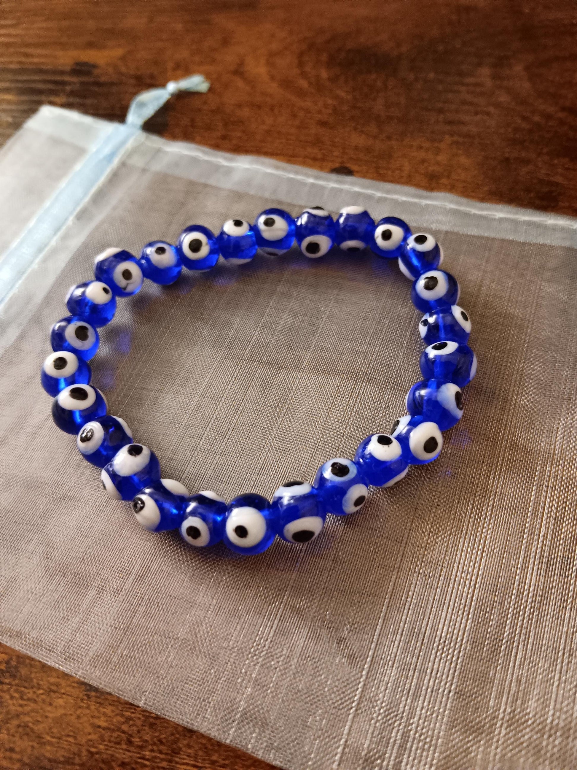 Evil Eye Protection bracelet, protection jewelry, glass jewelry, crystal bracelet