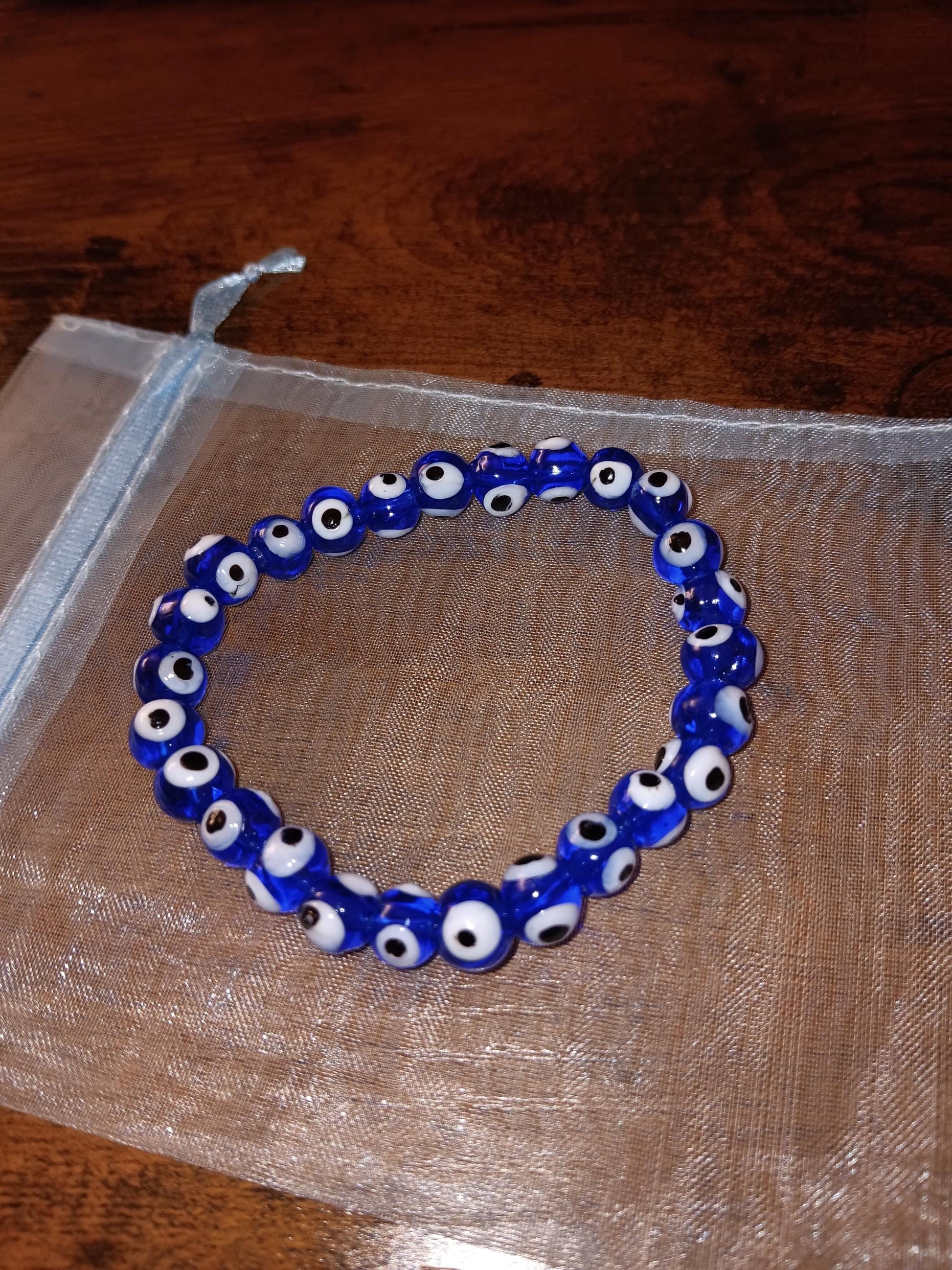 Evil Eye Protection bracelet, protection jewelry, glass jewelry, crystal bracelet
