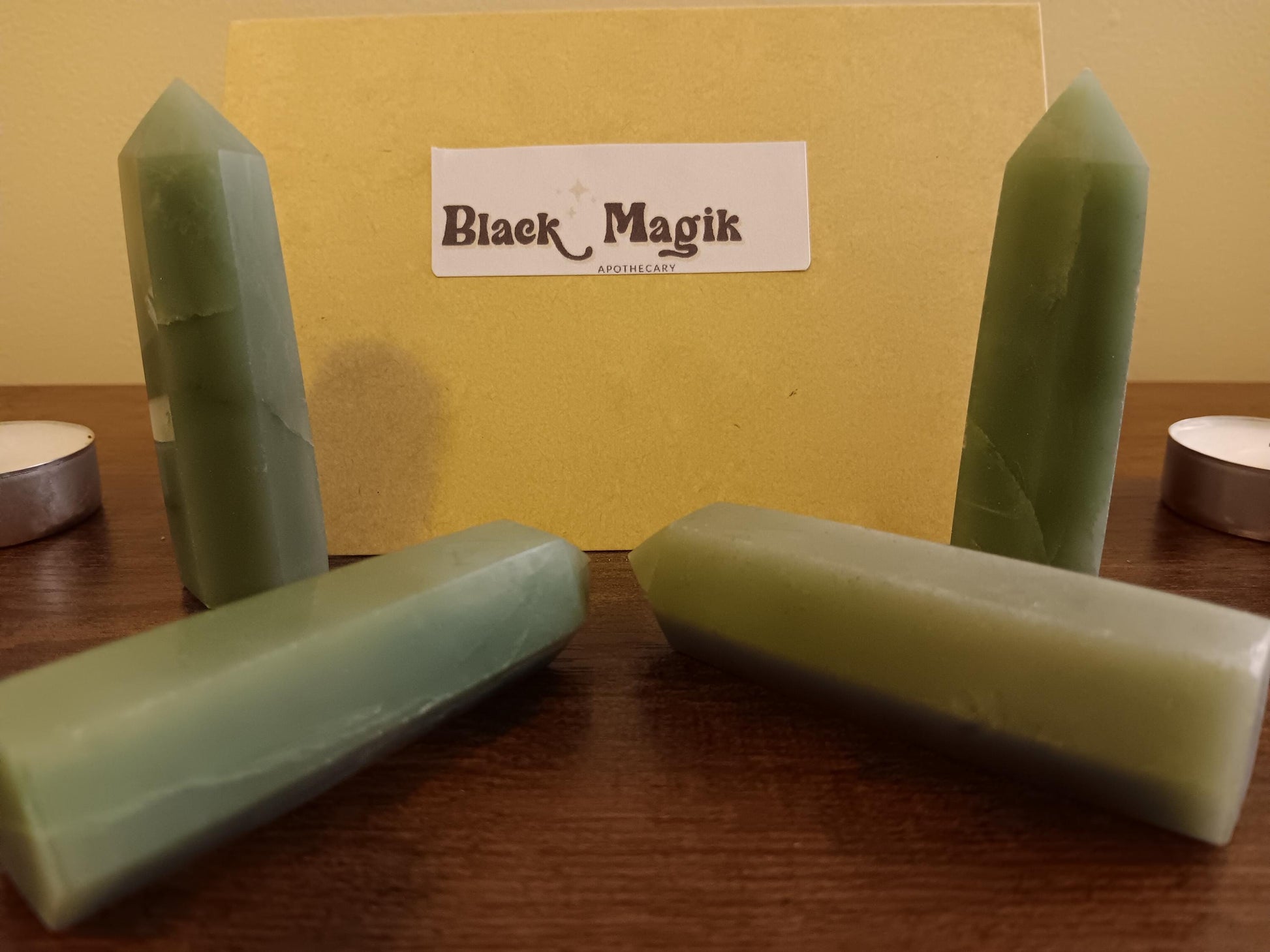 Green Aventurine obelisk, green gemstone, pointed crystal, abundance crystal