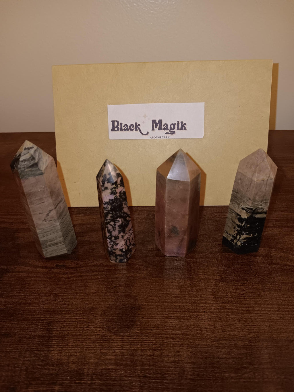 Rhodenite Obelisks crystals, pointed crystals, crystals of love and healing, rhodenite gemstones