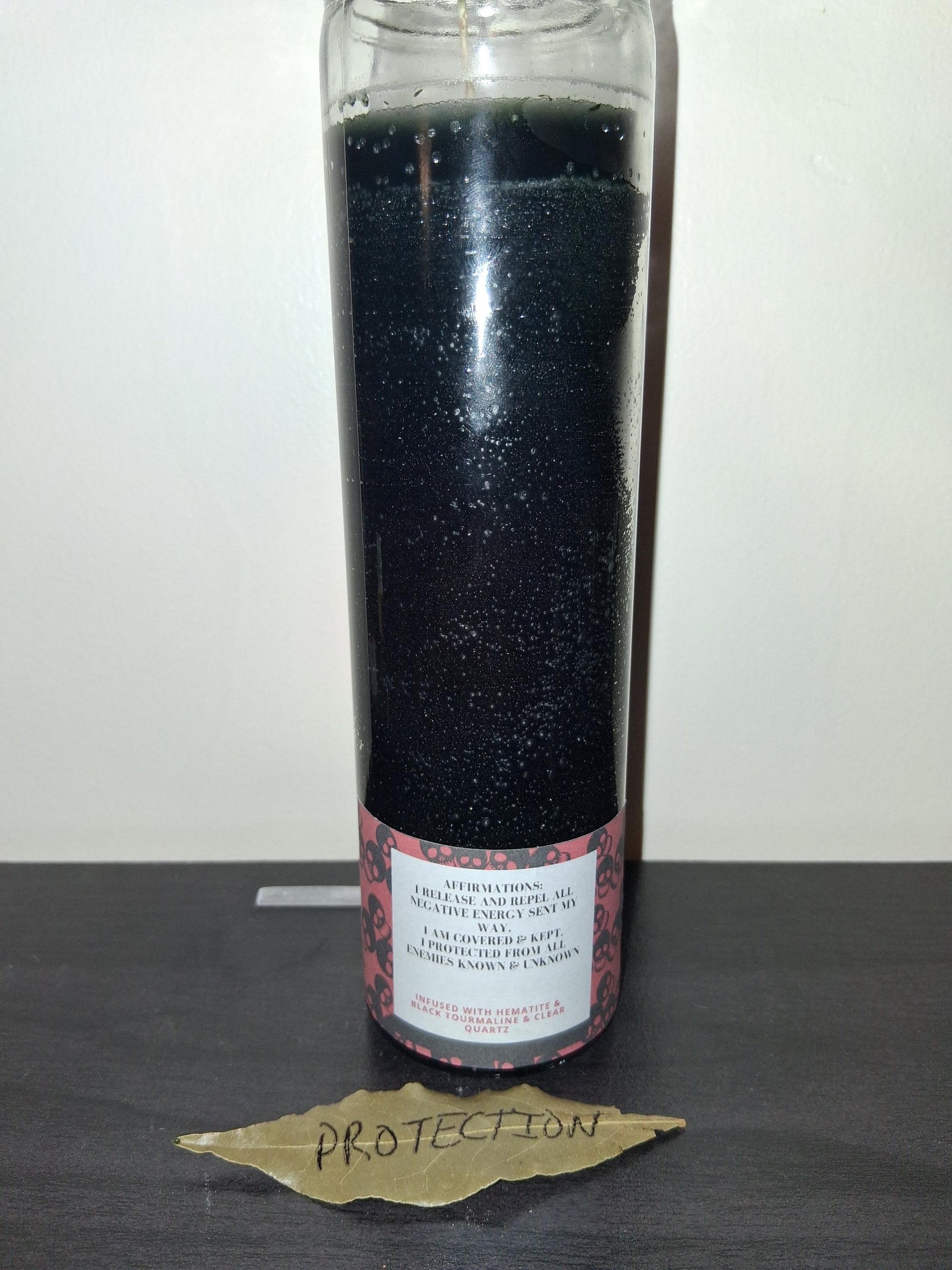 Protect Ya Neck- Dressed conjure Protection candle, ritual candle, cleanse & repel negative energy, infused ritual candle