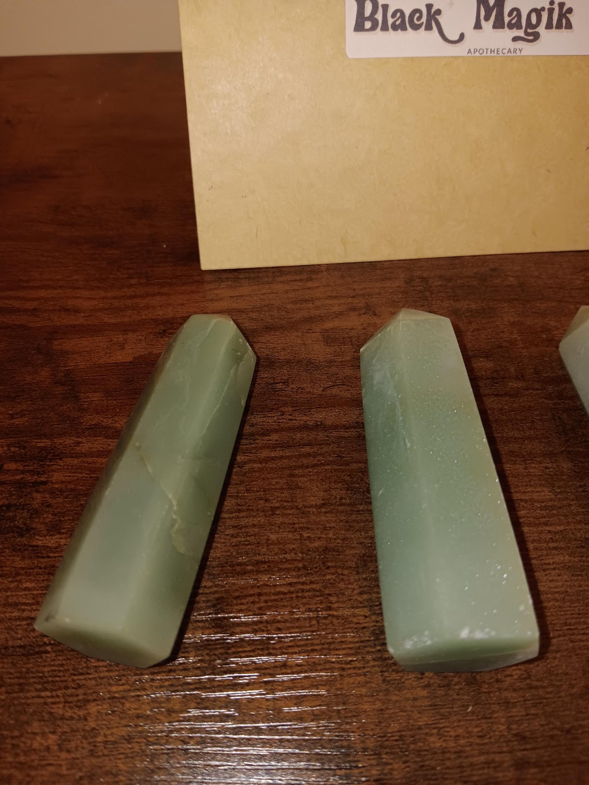 Green Aventurine obelisk, green gemstone, pointed crystal, abundance crystal