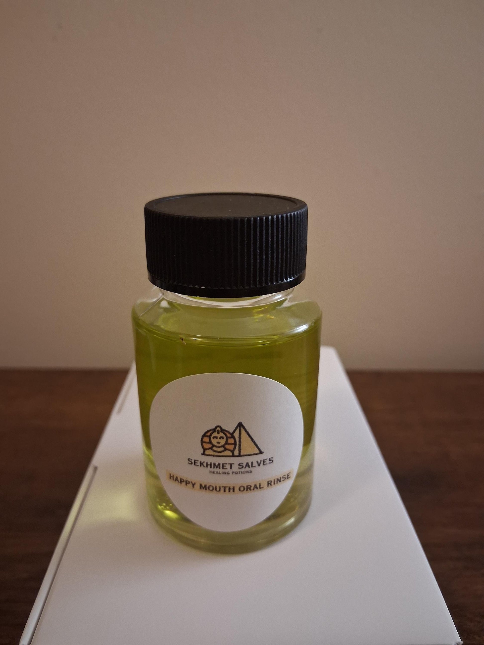 Happy Mouth Infused coconut oil- oil pulling rinse, 4oz bottle of oil