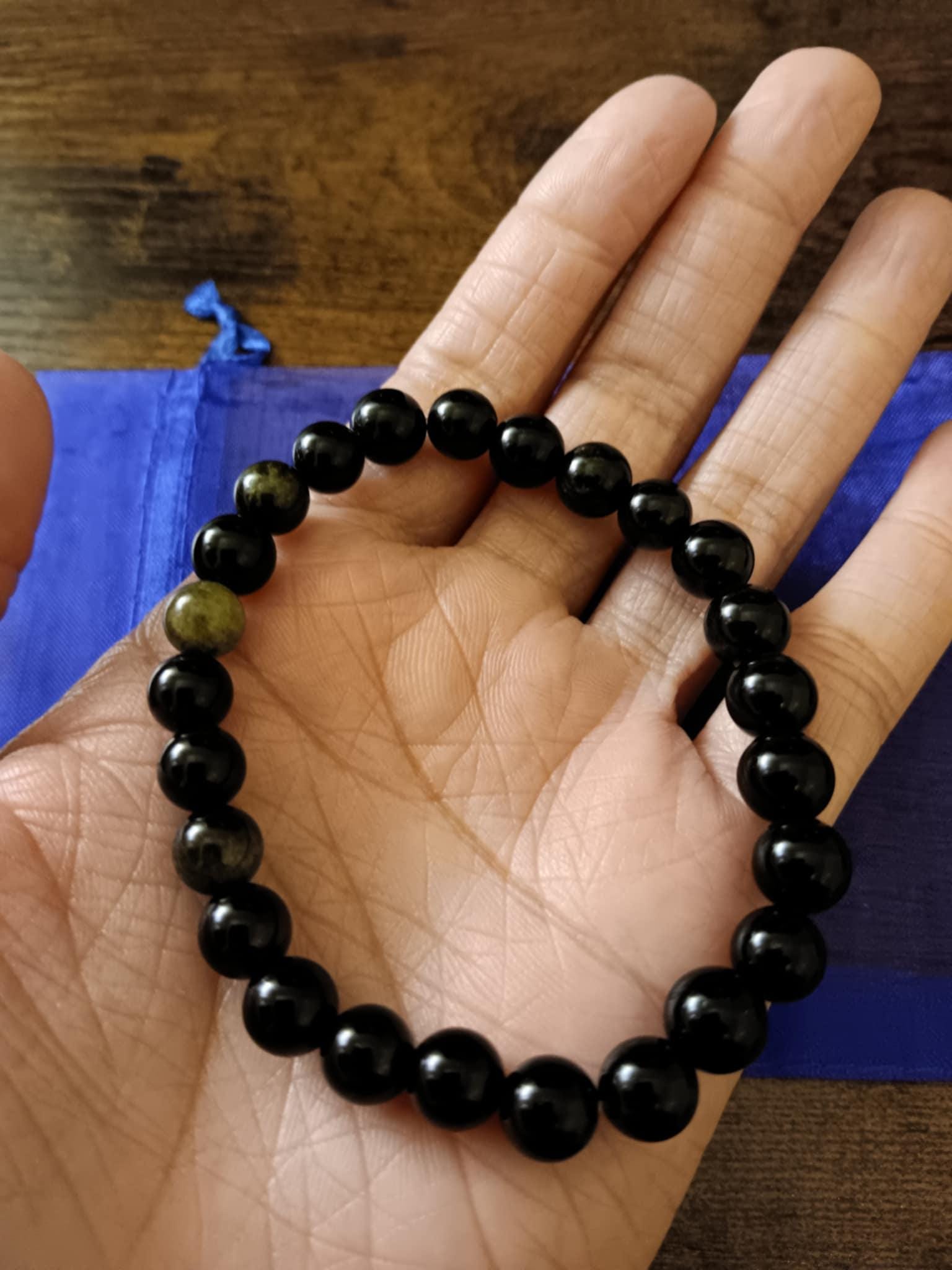 Sheen Obsidian Power & Protection bracelet, protection jewelry, gemstone jewelry, crystal bracelet, empowering jewelry