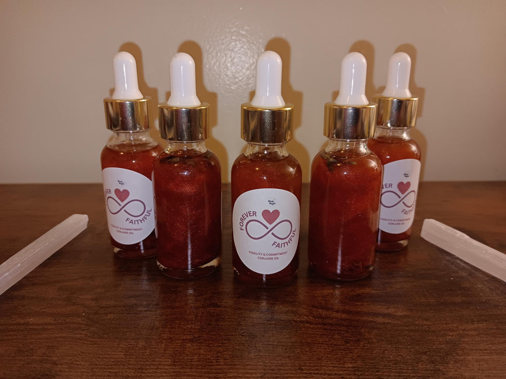 Forever Faithful conjure oil, fidelity oil, committment oil, keep him faithful oil, loyalty oil