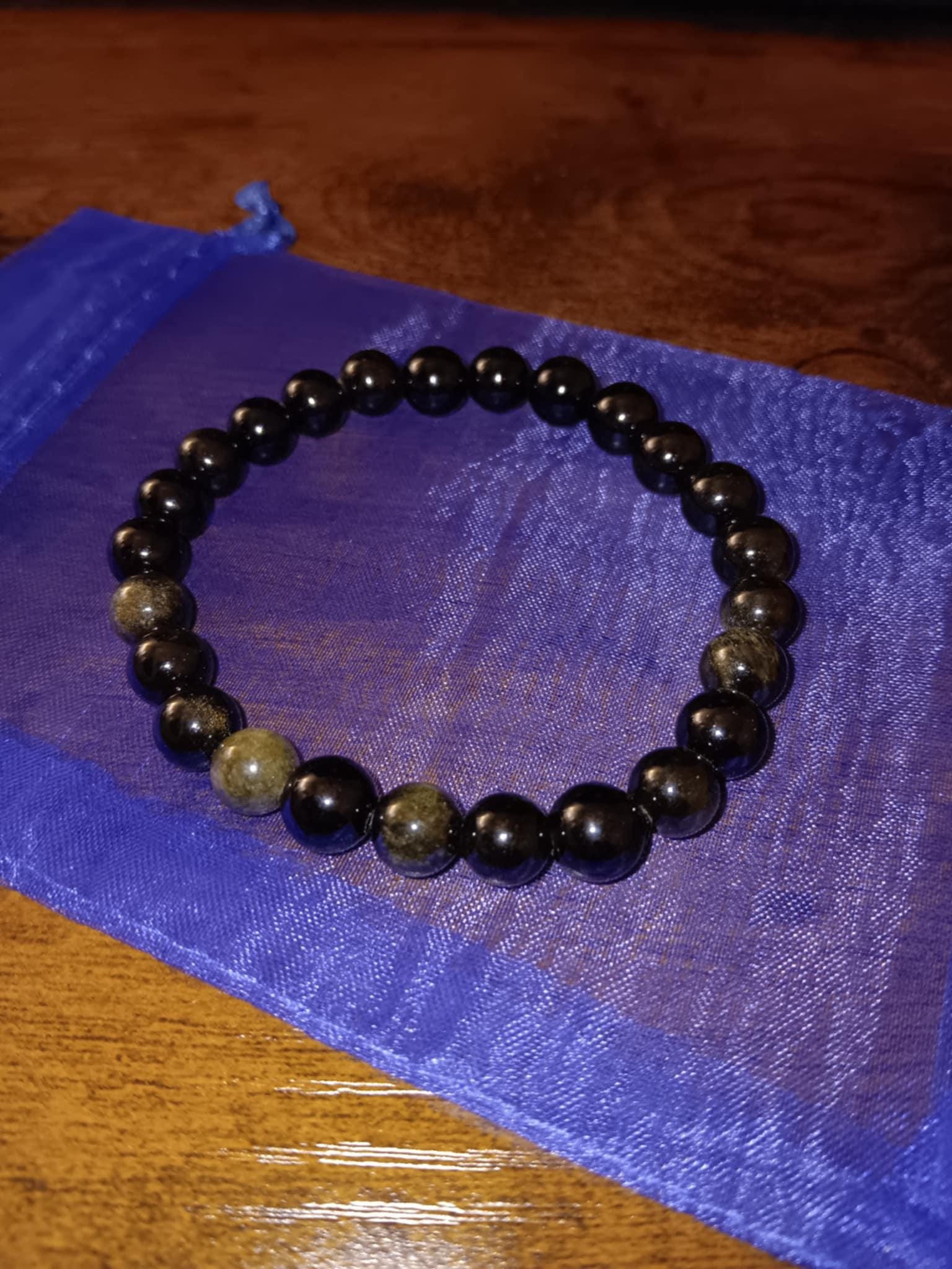 Sheen Obsidian Power & Protection bracelet, protection jewelry, gemstone jewelry, crystal bracelet, empowering jewelry