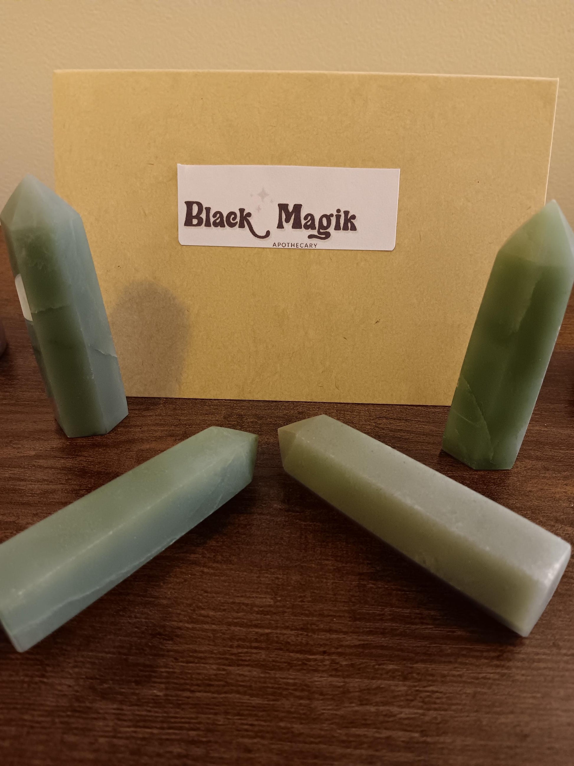 Green Aventurine obelisk, green gemstone, pointed crystal, abundance crystal