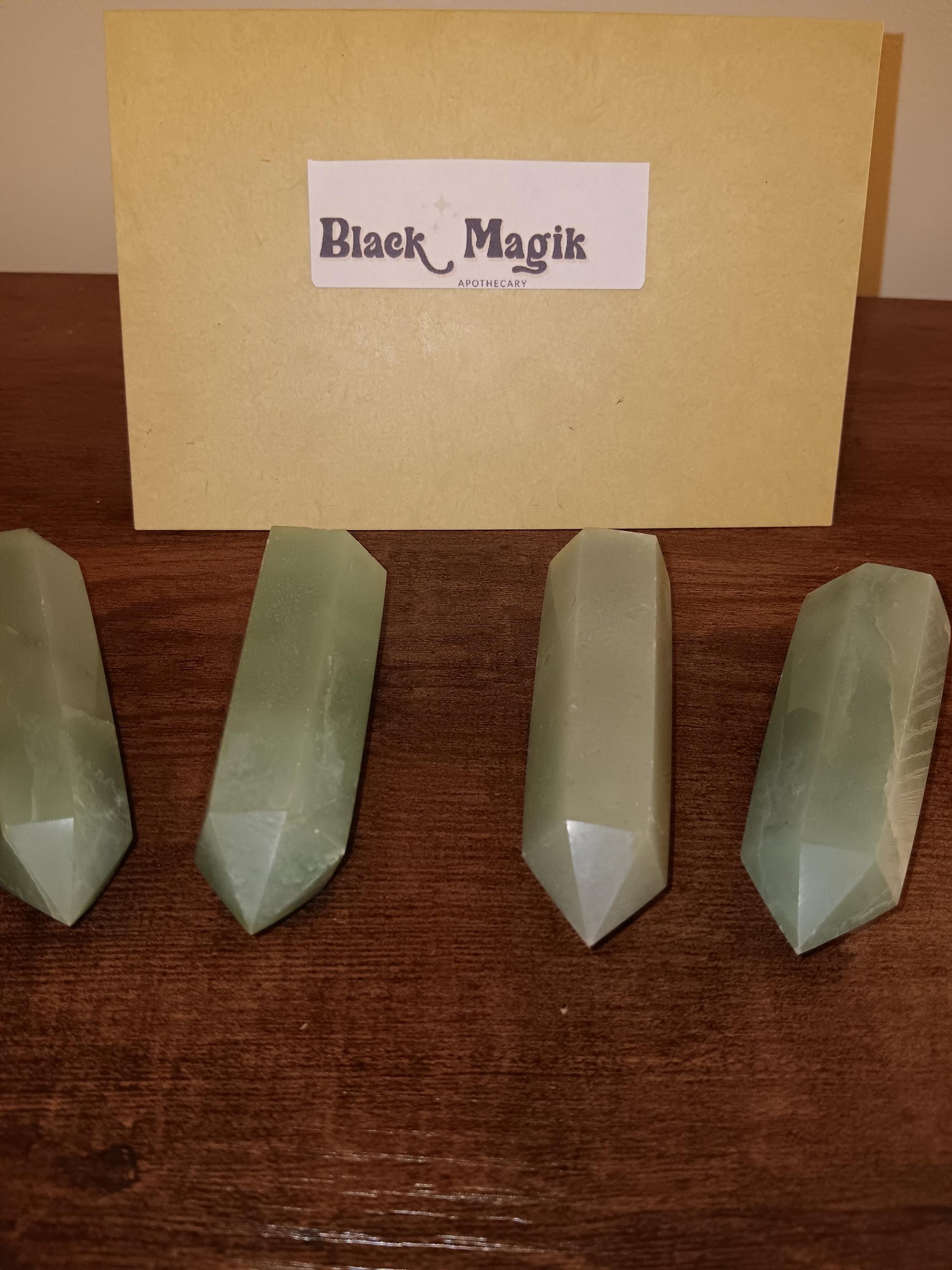 Green Aventurine obelisk, green gemstone, pointed crystal, abundance crystal