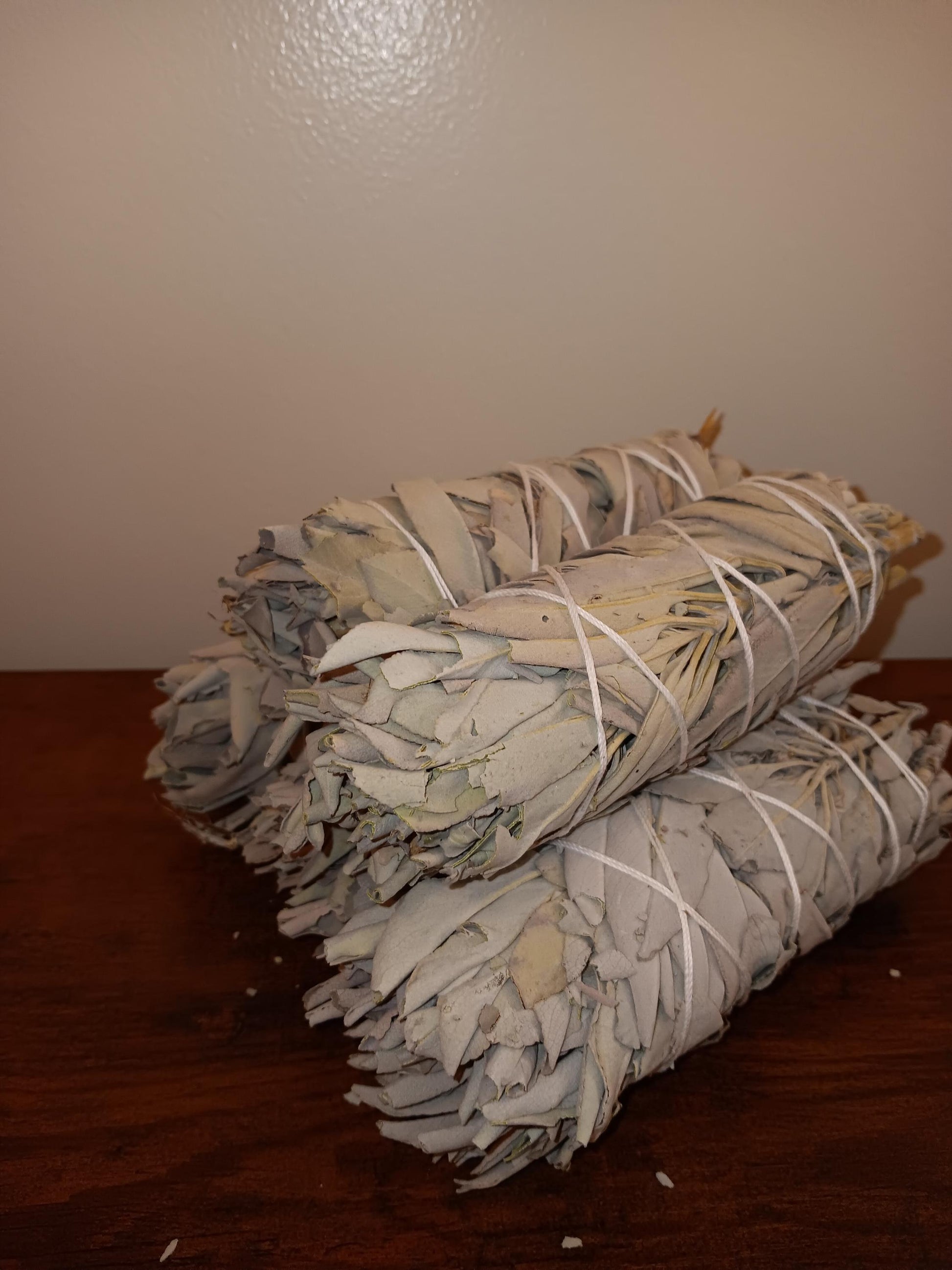 White sage smudge stick, cleansing sage wand