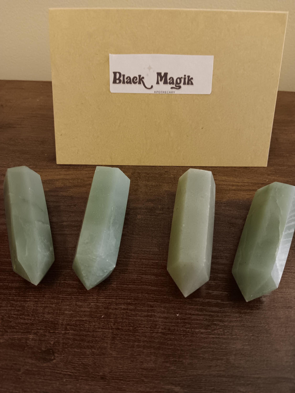 Green Aventurine obelisk, green gemstone, pointed crystal, abundance crystal