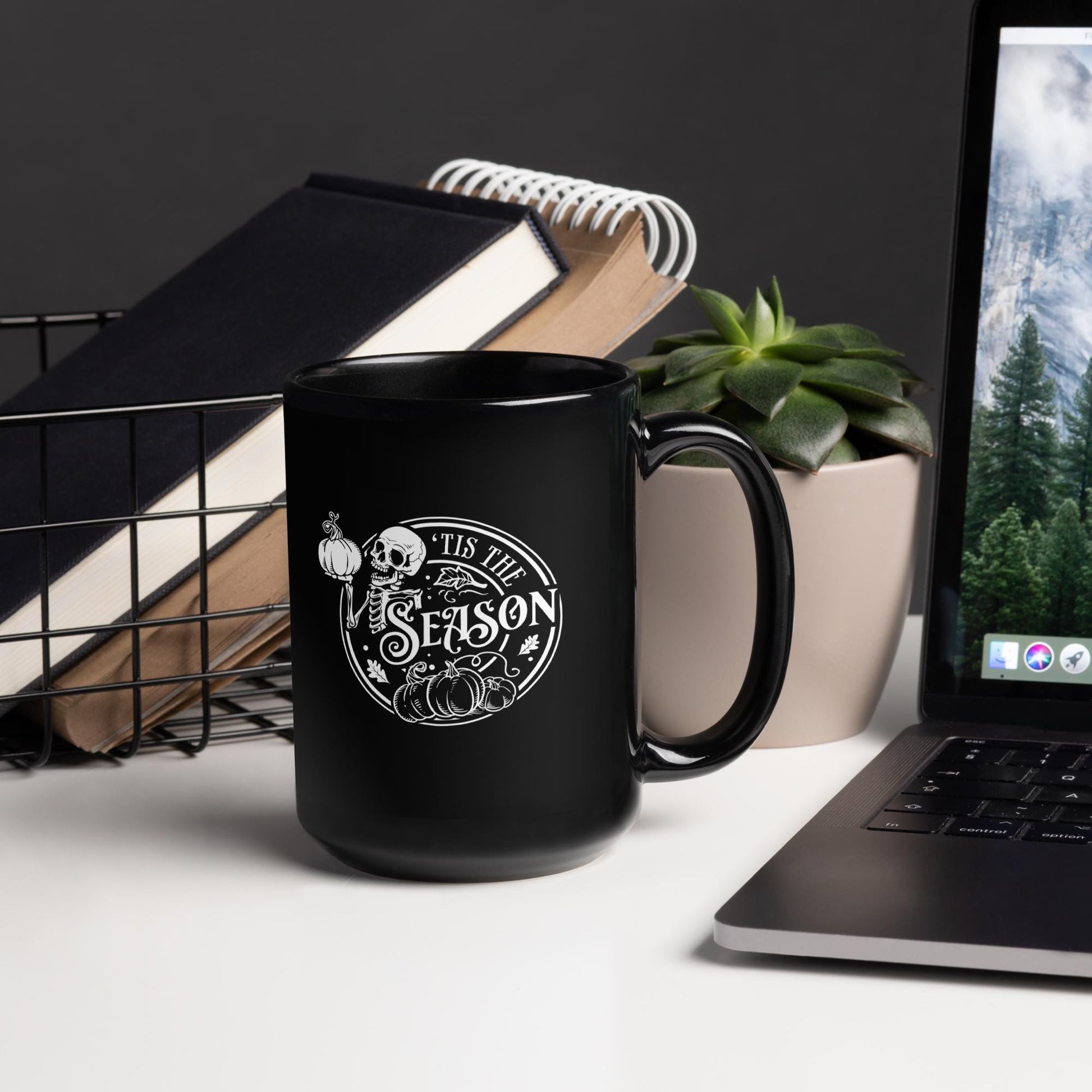 Tis the Season Coffee mug, Skeleton holiday mug, coffee mug, tea mug