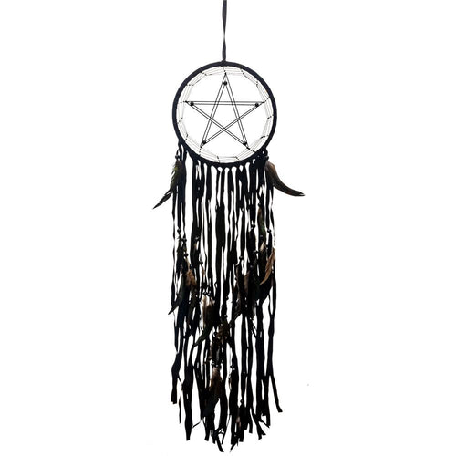 Black boho pagan Dreamcatcher, Black dreamcatcher, large dreamcatcher