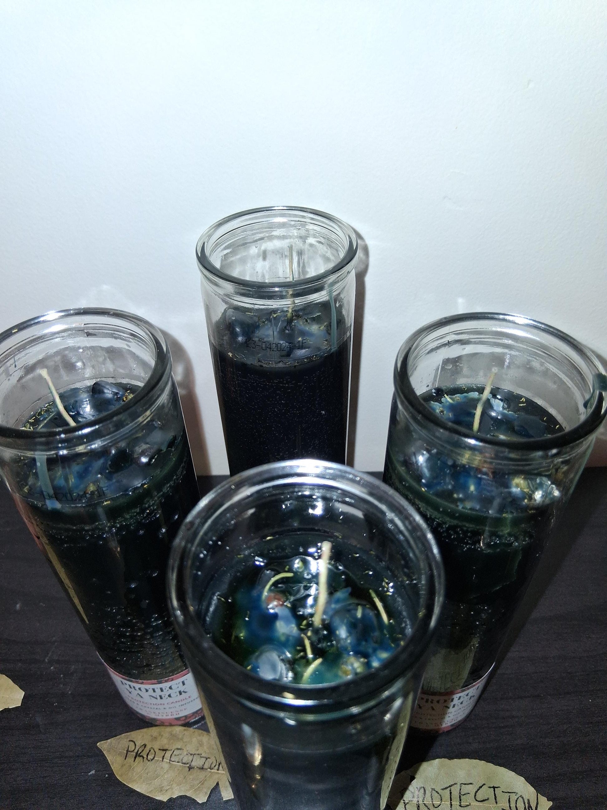 Protect Ya Neck- Dressed conjure Protection candle, ritual candle, cleanse & repel negative energy, infused ritual candle