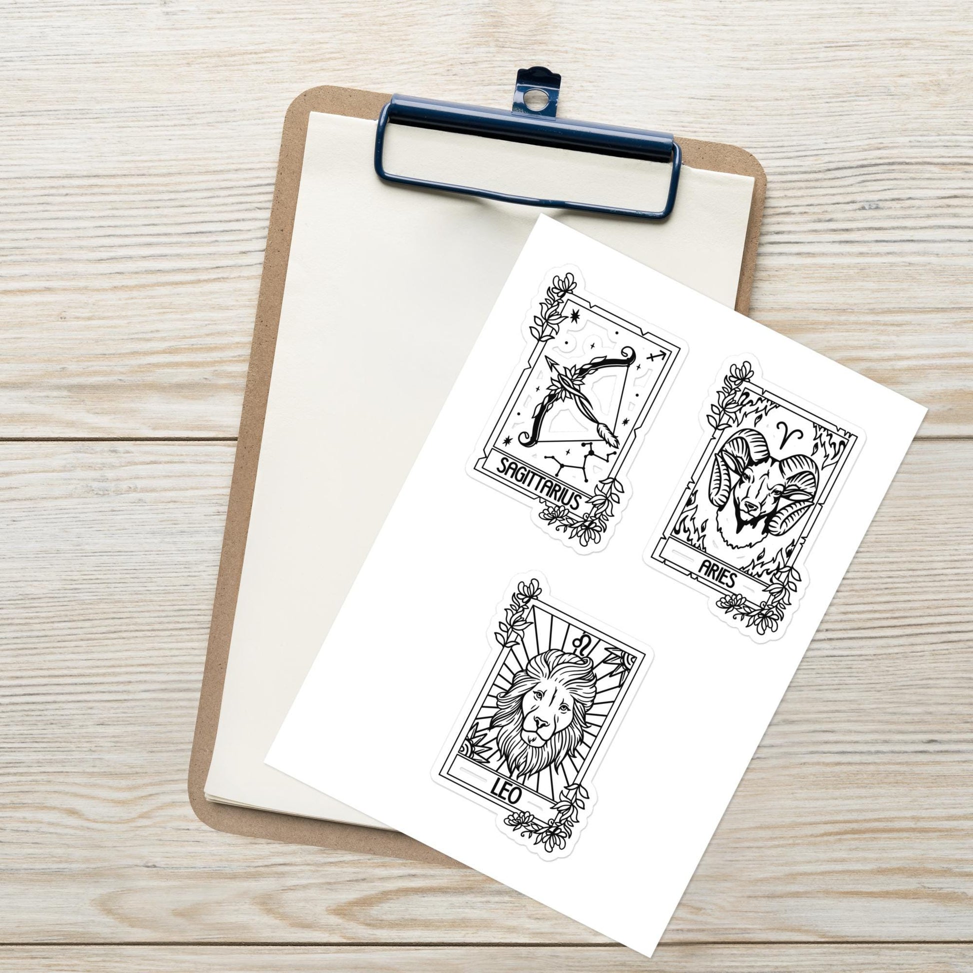 Fire Sign Sticker sheet, Astrology sticker sheet, Aries sticker, Leo Sticker, Sagittarius sticker, Zodiac stickers